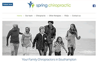 Spring Chiropractic web site example